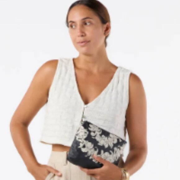 ALOHA Collection Handbags - Small Pouch Plumeria Lei  NWT